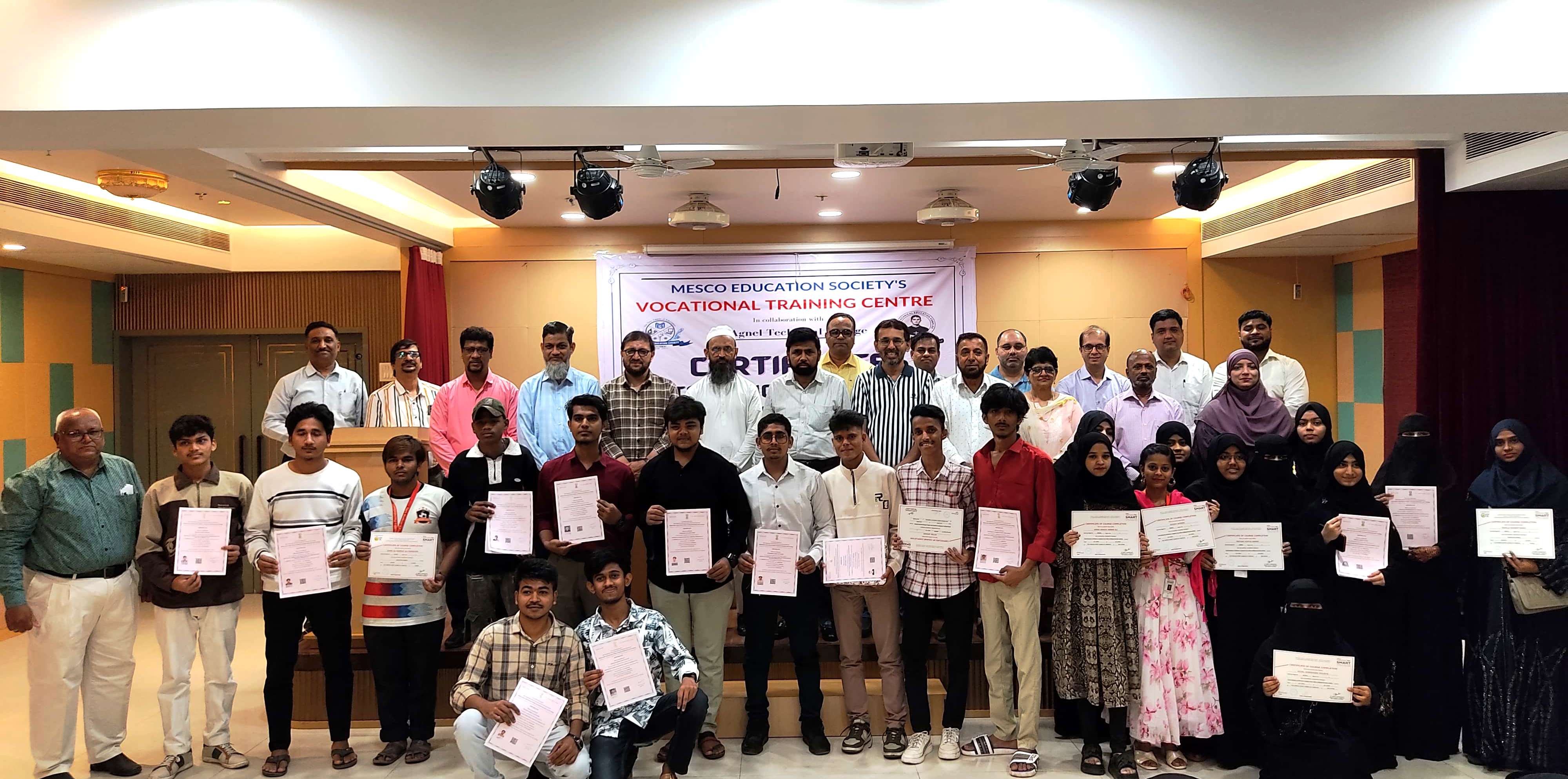 MESVTC Students' Certificate Distribution May 2025